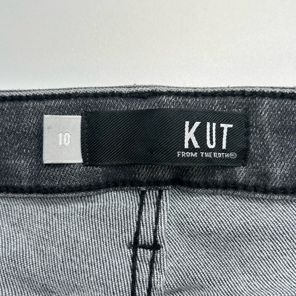 Kut From The Kloth Reese Jeans Size 10 High Rise Fab Ab Ankle Straight Leg 33x23 - Picture 12 of 13